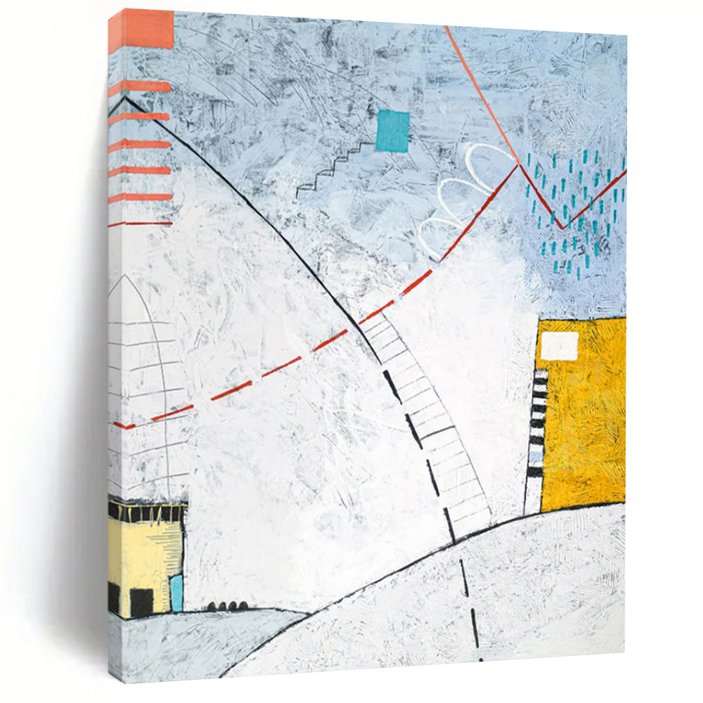 Abstract Landscape with Paths - Great for Nature - Themed Home Office & Modern Lounge LargeART2381