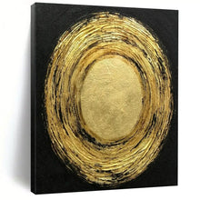 Load image into Gallery viewer, Gold &amp; Black Abstract Art, Great for Luxury Bedroom &amp; Opulent Lounge LargeART2330
