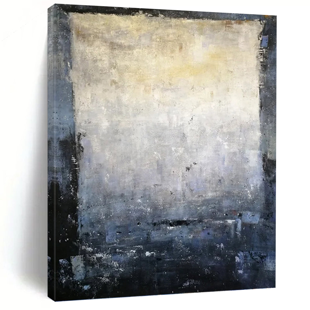 “Textured Grey and Beige Abstract” - Minimalist Abstract Art on Canvas DKH1577