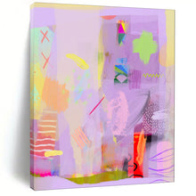 Load image into Gallery viewer, Light Purple Abstract Painting, Suited for Minimalist Nursery &amp; Calming Reading Nook LargeART1865
