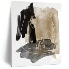 Load image into Gallery viewer, “Lone Cloud Serenity” Abstract Minimalist Painting on Canvas, Whimsical Decor DKH969
