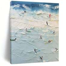 Load image into Gallery viewer, Surfers’ Paradise Palette Acrylic Art, Perfect for Beach - Themed Game Room &amp; Coastal Café LargeART1070
