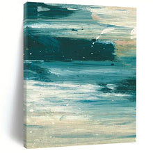 Load image into Gallery viewer, “Ocean Ripple” - Blues, whites, soft brushstrokes, calm sea DTP177
