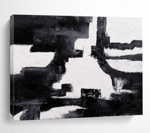Load image into Gallery viewer, Monochrome Abstract Painting - Perfect for Industrial Loft &amp; Modern Study DKH018
