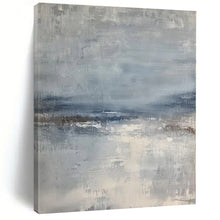 Load image into Gallery viewer, Large - Format Blue - Gray Landscape Abstract Acrylic for Serene Bedroom LargeART0271

