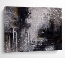 Load image into Gallery viewer, Monochromatic Abstract Cityscape Painting - Great for Industrial Office &amp; Art Gallery Hallway DKH009
