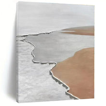Load image into Gallery viewer, Large - Format Minimalist Earth - Tone Abstract Acrylic Art for Bedroom &amp; Spa LargeART0406
