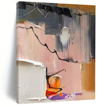 Load image into Gallery viewer, Abstract Pastel &amp; Black Composition – Bold Oil Study DTP270
