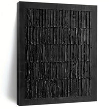 Load image into Gallery viewer, Minimalist Black Striped Abstract - Perfect for Modern Bedroom &amp; Study LargeART2364
