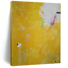 Load image into Gallery viewer, Bright Yellow Abstract Painting - Suited for Sunny Kitchen &amp; Cheerful Entryway LargeART1407
