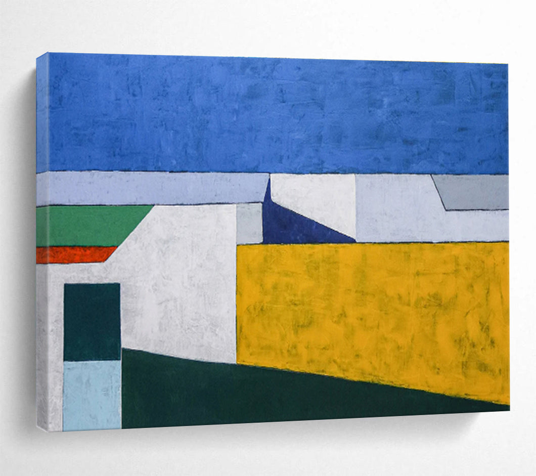 Bold Color - Block Abstract Painting on Canvas DKH557