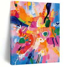 Load image into Gallery viewer, “Color Carnival Flowers” – Joyful Floral Acrylic Painting with Bold Strokes DTP287
