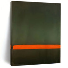 Load image into Gallery viewer, “Green and Orange Color - Block” - Minimalist Abstract Art on Canvas DKH1616
