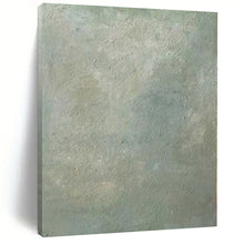 Load image into Gallery viewer, Oversized Hand - painted Muted Green Textured Acrylic Art for Nature - Inspired Studies LargeART0142
