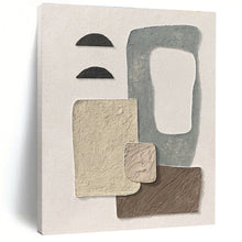 Load image into Gallery viewer, Neutral Textured Abstract Art – Perfect for Scandinavian - Style Nursery &amp; Calm Office Breakroom LargeART0679
