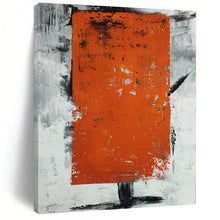 Load image into Gallery viewer, Massive Textured Orange Abstract Acrylic for Industrial - Chic Loft &amp; Bold Dining Room LargeART0316
