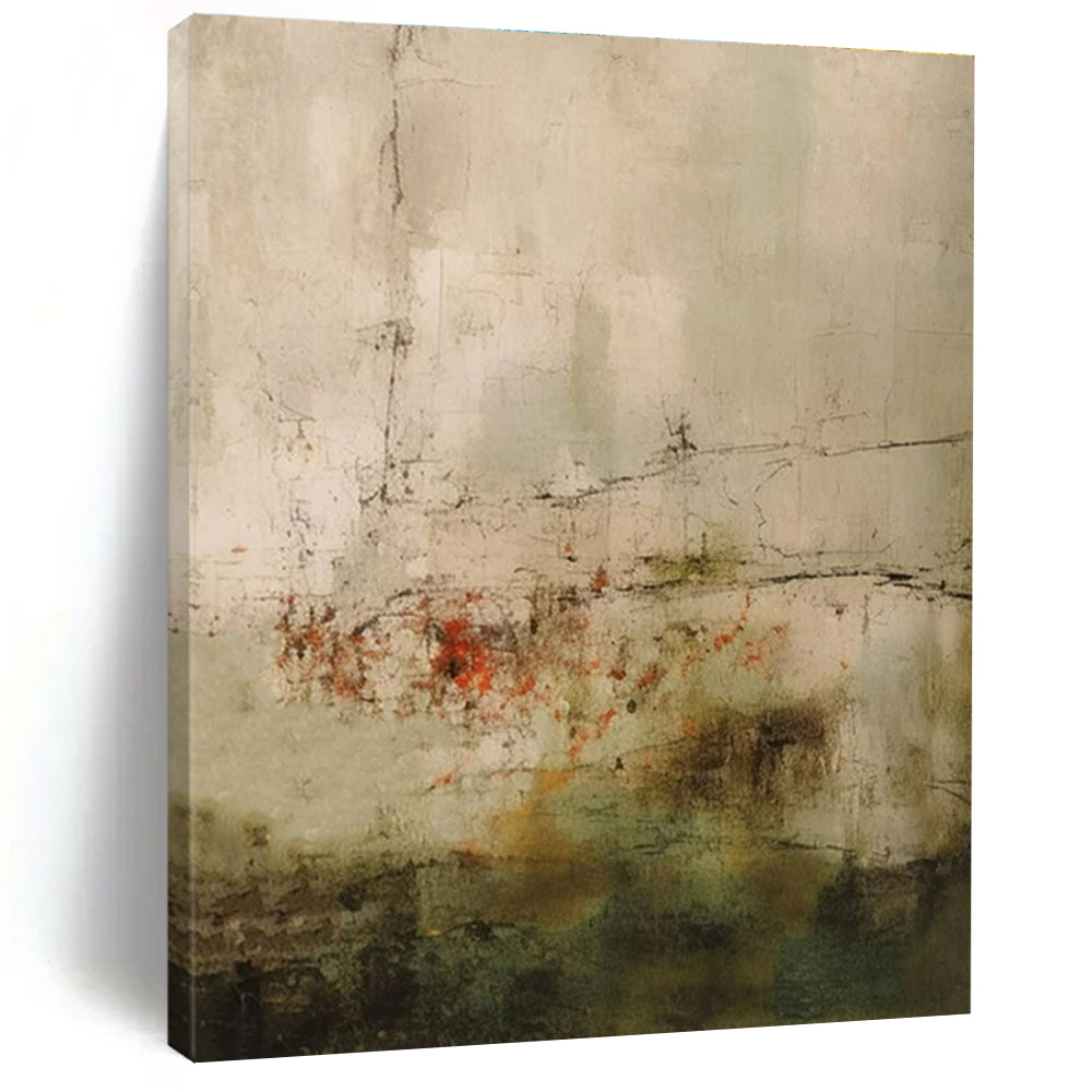Abstract Urban Decay Painting, Suited for Industrial Loft & Edgy Art Gallery LargeART1469