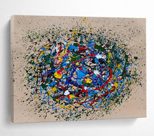 Load image into Gallery viewer, Colorful Circular Splatter Abstract Painting for Playful Kids’ Room &amp; Art - Themed Lounge DKH304
