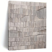 Load image into Gallery viewer, Custom Large Gray - Textured Wave Pattern – Great for Minimalist Office &amp; Modern Art - Themed Library LargeART0719
