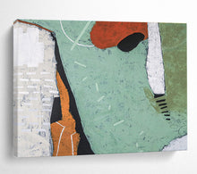 Load image into Gallery viewer, Earthy - Toned Abstract Painting on Canvas: Organic - Shaped Abstraction DKH576
