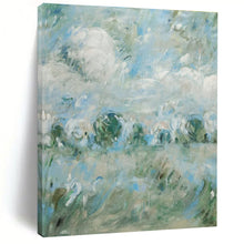 Load image into Gallery viewer, Blue &amp; Green Abstract Landscape Painting, Suited for Coastal Home &amp; Nature - Lover’s Office LargeART1439
