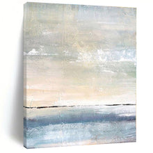 Load image into Gallery viewer, Serene Sea and Sky Abstract Acrylic Art - Perfect for Beach House &amp; Meditation Room LargeART0547
