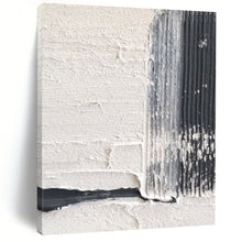 Load image into Gallery viewer, “Black &amp; White Textures” – Ribbed black, smooth white, contrasting textures DTP366
