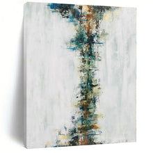 Load image into Gallery viewer, Hand - painted Oversized Vertical Color Fusion Abstract Acrylic Art for Modern Hallways LargeART0025
