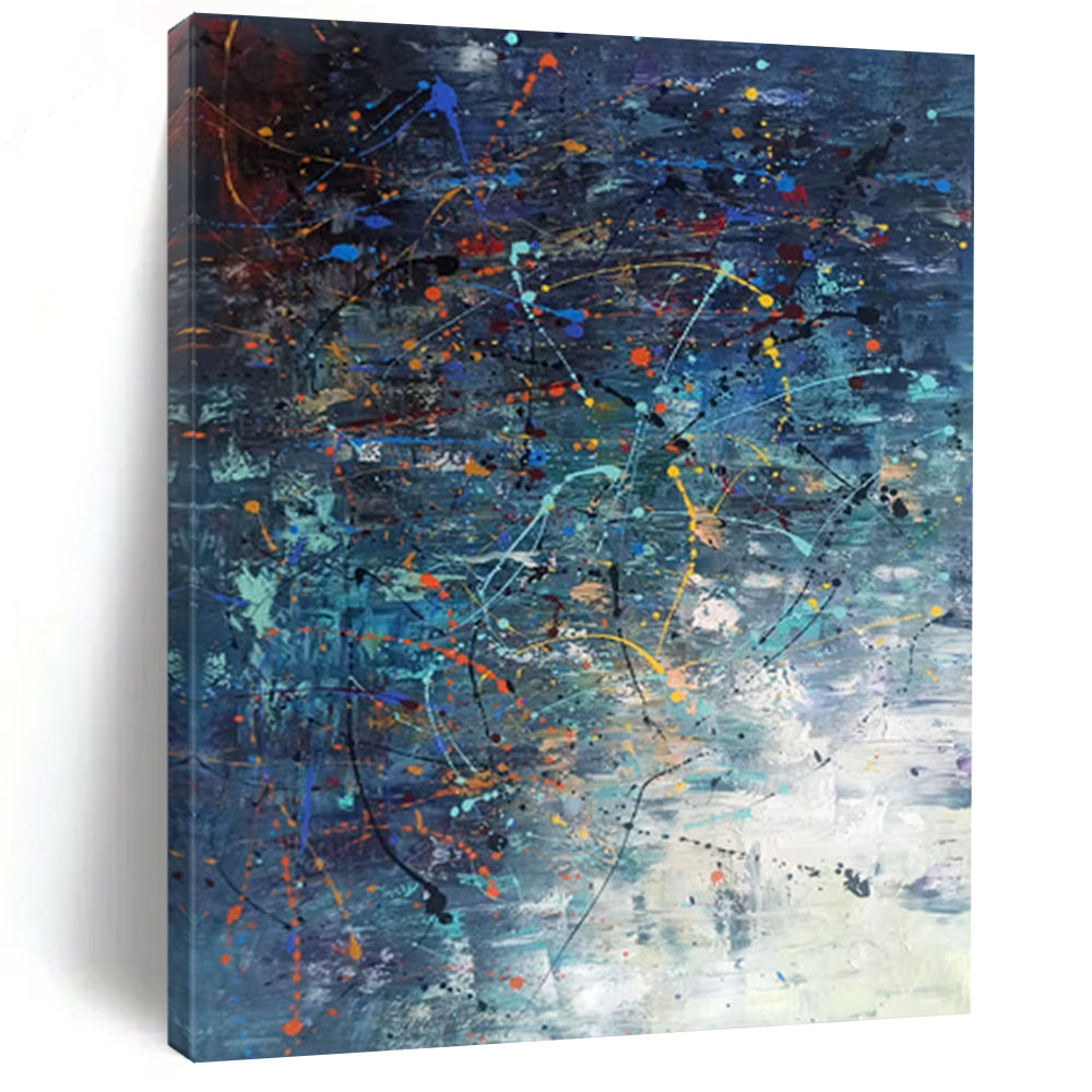 Splattered Color Symphony – Abstract Expressionist with Bold Palette DTP246