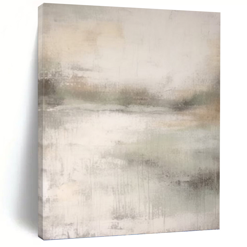 “Muted Abstract Horizon” - Minimalist Landscape Art on Canvas DKH1668