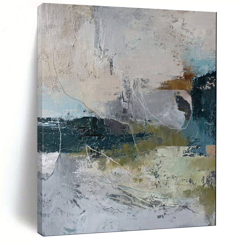 Multi - Toned Textured Abstract Painting, Ideal for Contemporary Art Lounge & Creative Studio LargeART1922