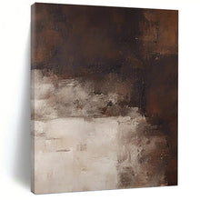 Load image into Gallery viewer, “Neutral Toned Abstract Landscape” - Minimalist Textured Art on Canvas DKH1469
