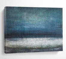 Load image into Gallery viewer, Serene Blue Abstract Landscape Acrylic painting DLZ154
