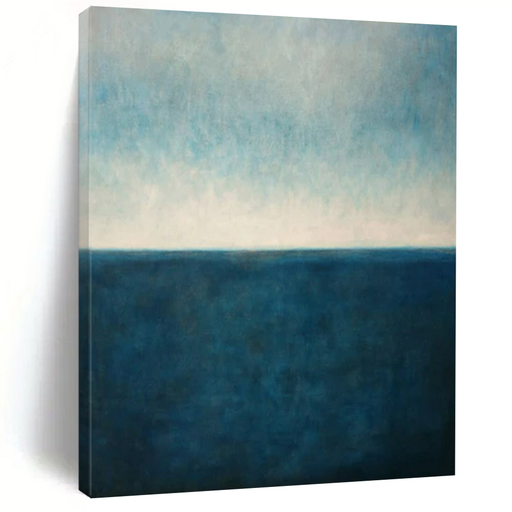 Blue Sea Abstract Art, Fit for Nautical Home Office & Relaxing Spa LargeART2326
