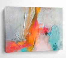 Load image into Gallery viewer, Textured Abstract Painting with Bright Accents for Modern Office &amp; Art - Lovers’ Den DKH207
