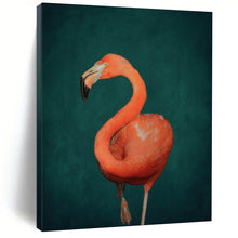 Load image into Gallery viewer, Vibrant Pink Flamingo Abstract Painting, Perfect for Tropical - Themed Bathroom &amp; Playful Bedroom LargeART1920

