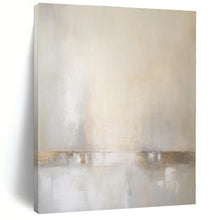 Load image into Gallery viewer, Soft Neutral Abstract Canvas Painting, Perfect for Serene Bedroom &amp; Minimalist Café LargeART1299
