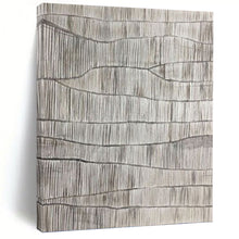 Load image into Gallery viewer, “Gray Waves: Textured Abstract” Abstract Painting on Canvas, Industrial Modern Decor DKH1042
