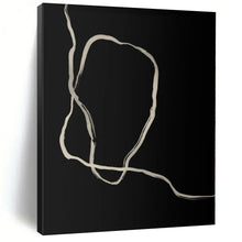 Load image into Gallery viewer, Massive Black and White Curved Lines Acrylic for Modern Art Studio &amp; Zen - Inspired Meditation Room LargeART0336
