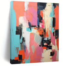 Load image into Gallery viewer, Colorful Abstract Collage Art for Creative Studio &amp; Vibrant Living Room LargeART0839
