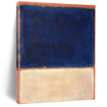 Load image into Gallery viewer, “Blue and Orange Color - Field” - Rothko - Style Art on Canvas DKH1622
