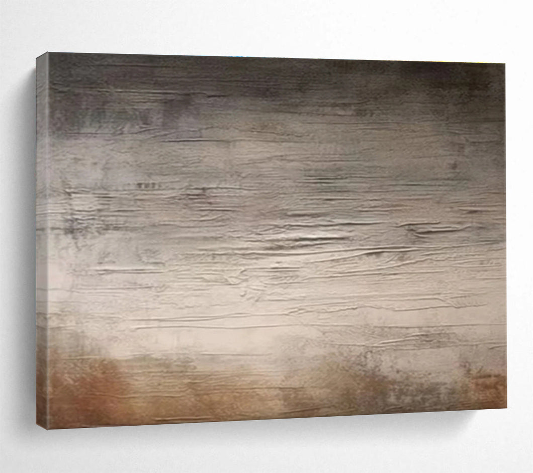 Textured Gray - Toned Abstract Painting for Industrial Loft & Minimalist Gallery DKH327