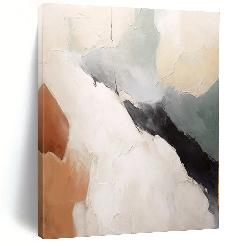 Massive Soft Color - Block Abstract Acrylic for Serene Bedroom Retreat LargeART0282
