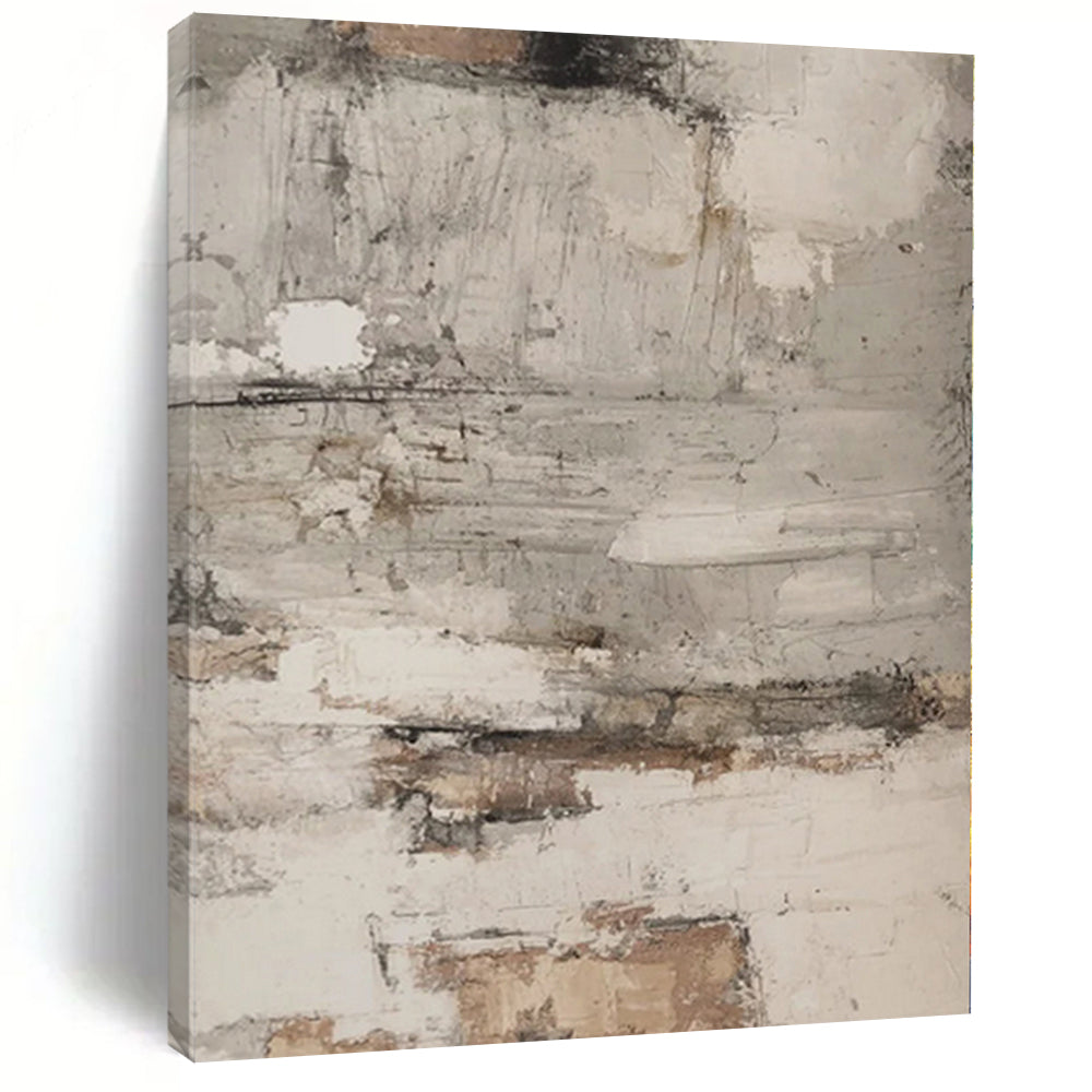 Hand - painted Massive Multi - Toned Textured Abstract Acrylic Art for Artistic Studios LargeART0127
