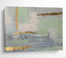 Load image into Gallery viewer, Pastel Abstract Art with Gold Accents for Feminine Bedroom &amp; Chic Café DKH179
