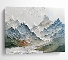 Load image into Gallery viewer, Textured Colorful Mountain Abstract Painting On Canvas DKH453
