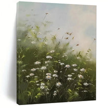Load image into Gallery viewer, Green &amp; White Floral Abstract Art, Perfect for Country - Style Kitchen &amp; Sunroom LargeART2108
