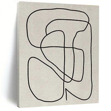Load image into Gallery viewer, Minimalist Black Line Art – Perfect for Modern Studio Apartment &amp; Art - focused Office LargeART0682
