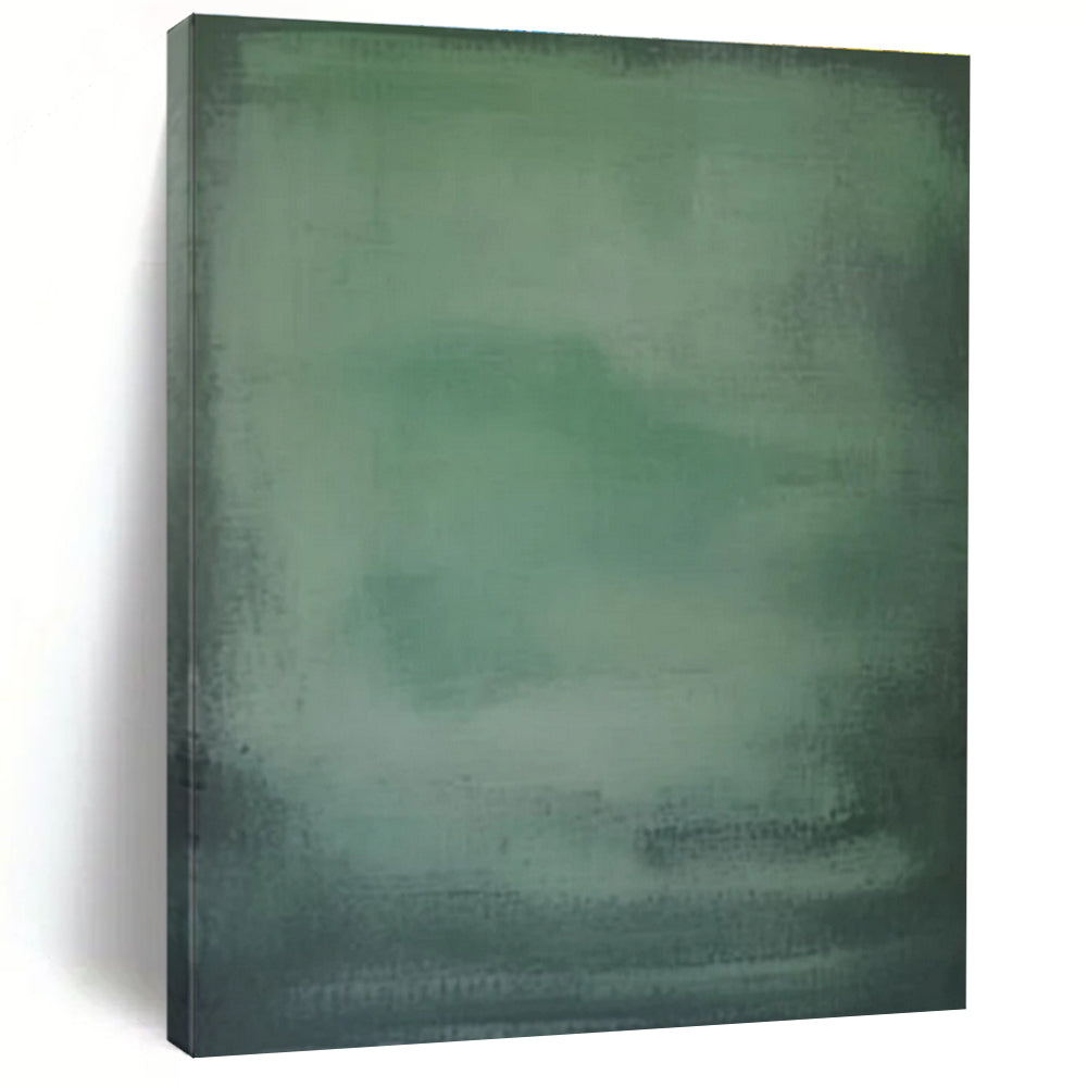 Soft Green Gradient Abstract Painting, Perfect for Calming Bedroom & Minimalist Office LargeART1465