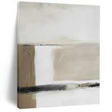 Load image into Gallery viewer, White, Black &amp; Gold Minimalist Abstract, Ideal for Modern Home Office &amp; Sleek Dining Room LargeART1477
